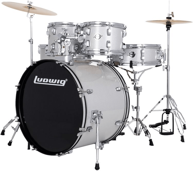 Ludwig Accent 5-piece Complete Drum Set - 22-inch Bass Drum
