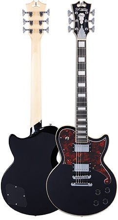 D'Angelico Premier Atlantic Electric Guitar - Black | Sweetwater