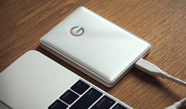 G-Technology G-Drive Mobile USB-C 4TB Portable Hard Drive, Silver