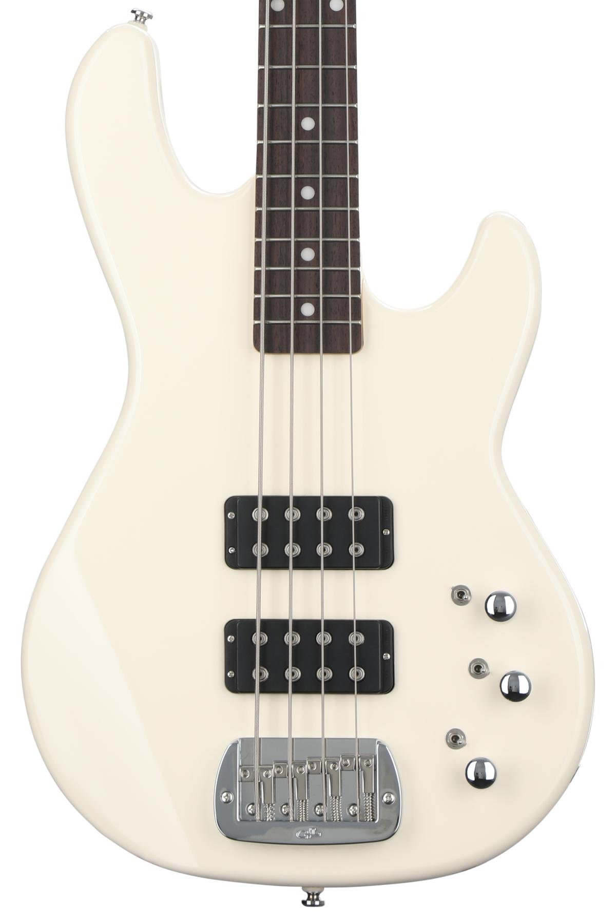 G L Tribute L 00 Bass Guitar Olympic White Sweetwater