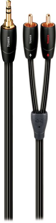 AudioQuest Tower 3.5mm to 2x Male RCA Analog Audio