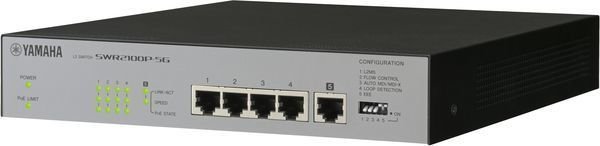 Yamaha SWR2100P-5G 5-port L2 Network Switch, with PoE | Sweetwater