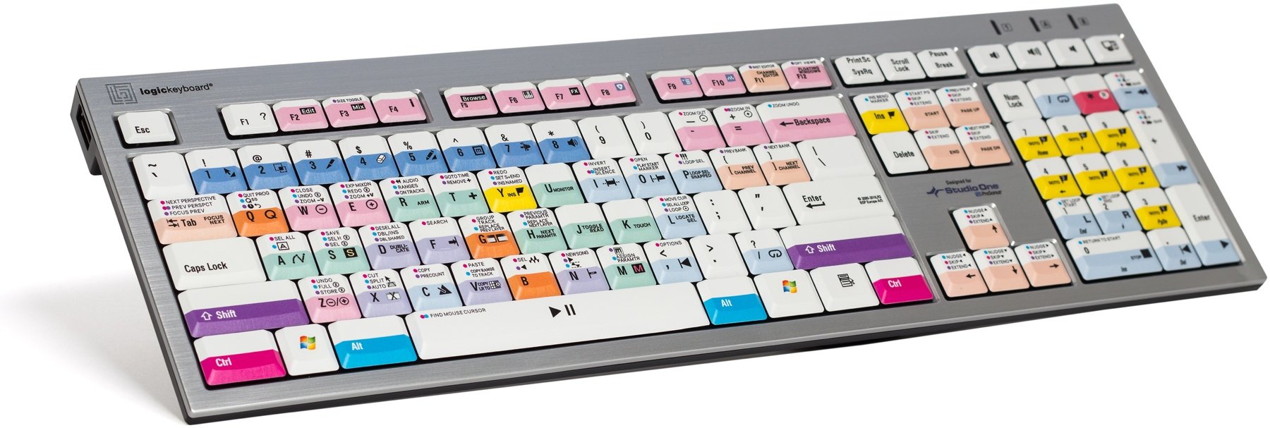 LogicKeyboard Slim Line PC Keyboard - PreSonus Studio One | Sweetwater