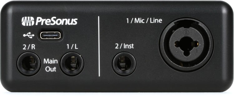 PreSonus AudioBox GO | USB-C Audio Interface for music production with  Studio One DAW Recording Software, Music Tutorials, Sound Samples and  Virtual