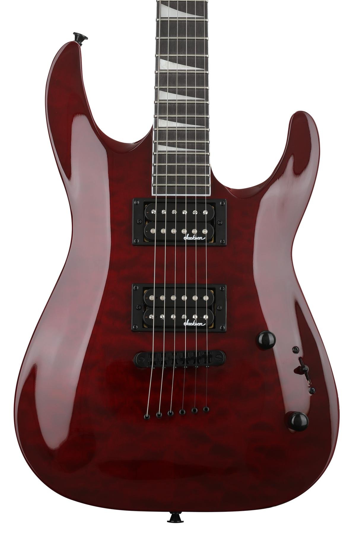 Amaranth Jackson JS Series Dinky Arch Top JS32TQA DKA Electric Guitar Transparent Red