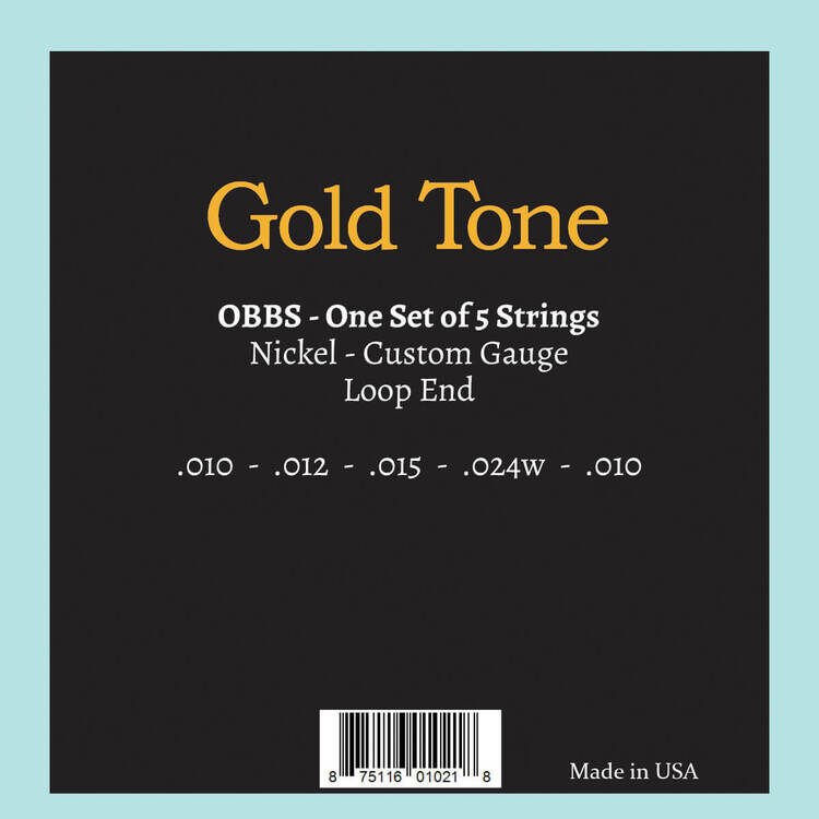 Gold Tone Open Back Banjo Strings - .010-.052 Custom