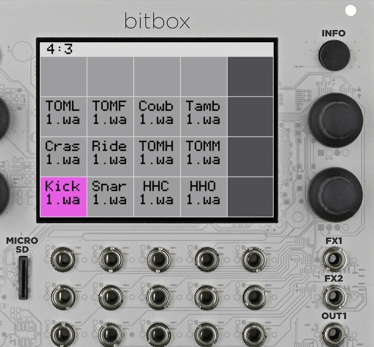 1010music Bitbox Eurorack Performance Sampler with Touchscreen Sweetwater
