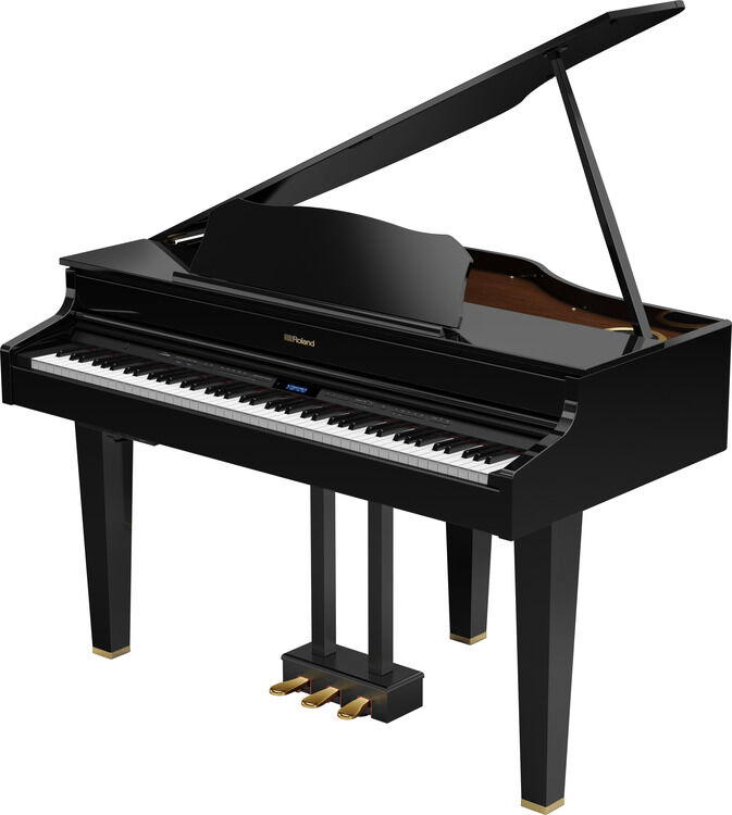 Roland GP-607 Digital Grand Piano - Polished Ebony Finish | Sweetwater