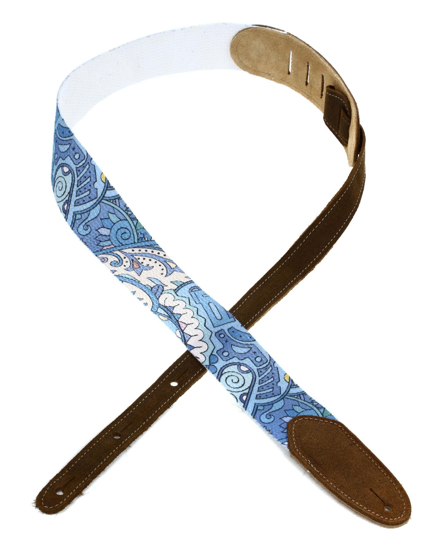 LM Products Woodstock Series Guitar Strap - Blue | Sweetwater