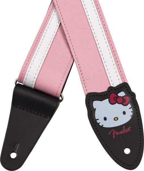Fender x Hello Kitty Leather Guitar Strap - Pink | Sweetwater