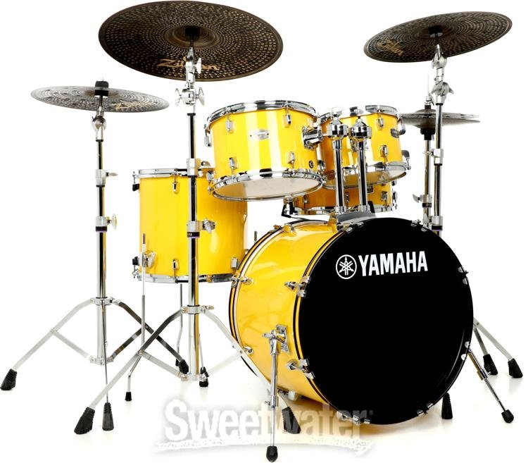 Yamaha Rydeen 5-piece Shell Pack with Snare Drum - Mellow Yellow