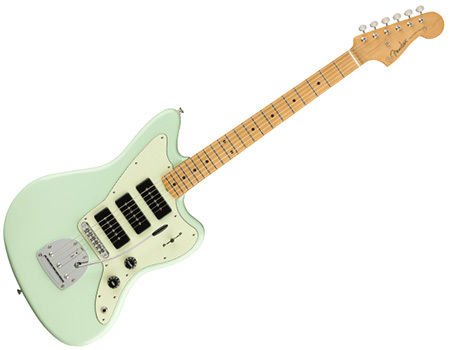 殆ど未使用 Fender Noventa Jazzmaster Mexico Fender Noventa Jazzmaster Electric Guitar, Maple FB, Fiesta