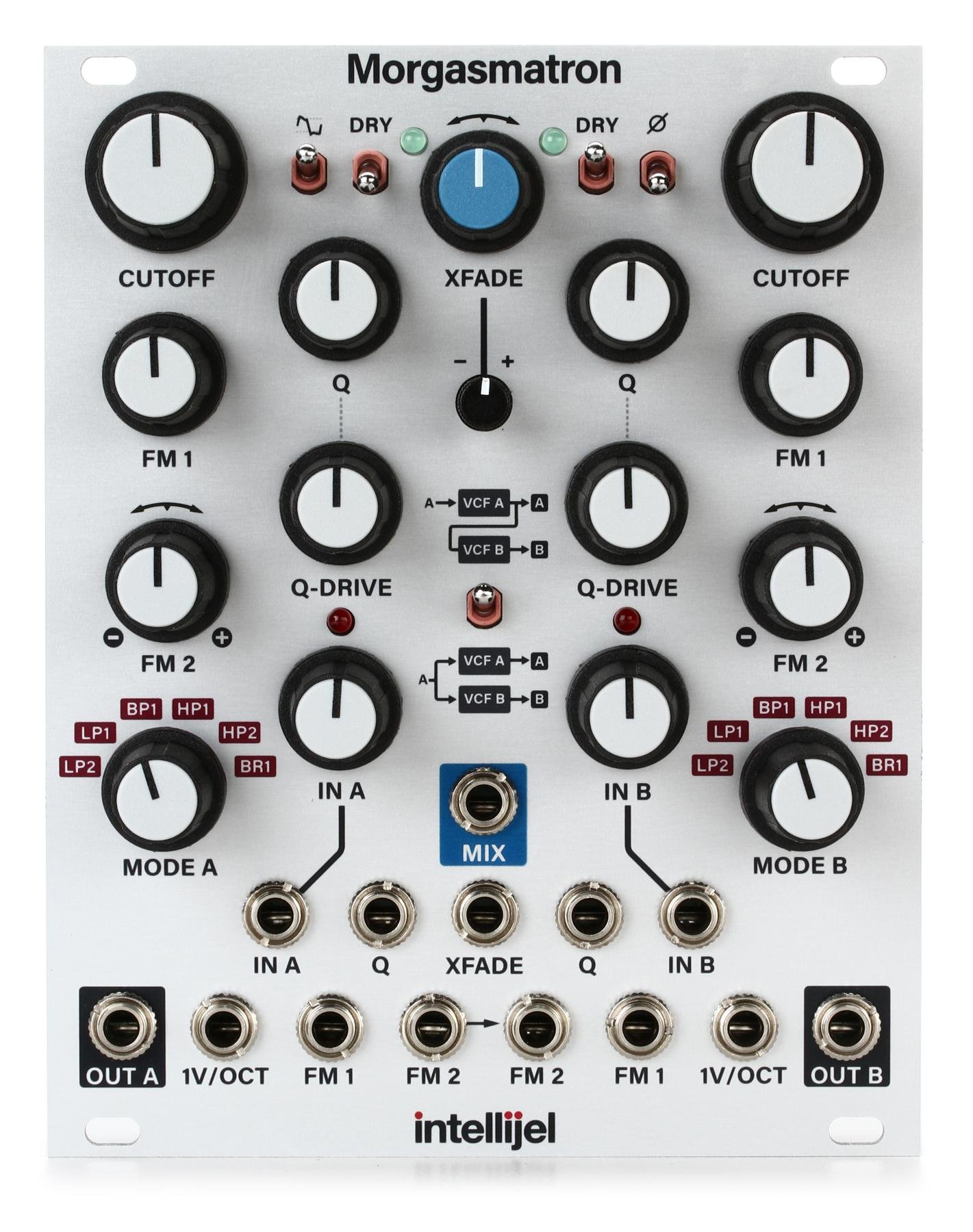 Intellijel Morgasmatron Eurorack Dual Vcf Vco And Xfade Module Sweetwater