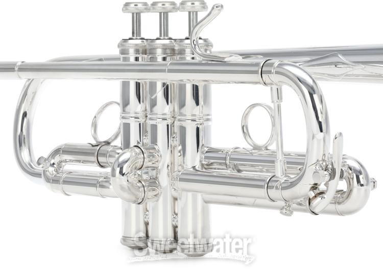 Bach C180 Stradivarius Professional Chicago C Trumpet Silver Plated Sweetwater