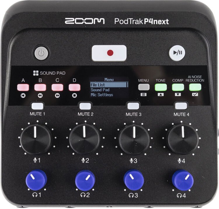 DTM・DAW ZOOM PodTrak P4 PodTrak P4 Podcast Recorder | Buy Now | ZOOM