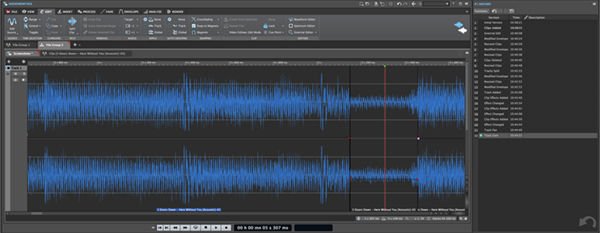 change wavelab 7 from audio montage back to editing