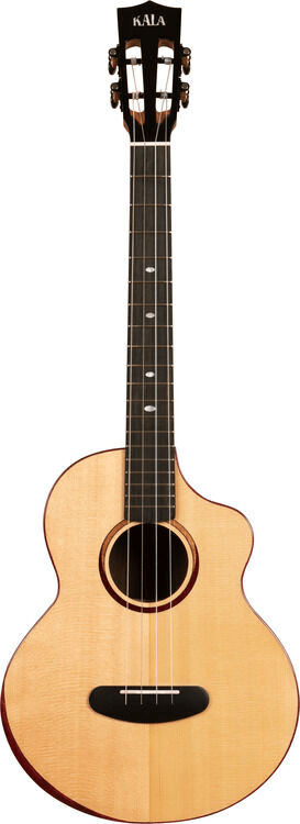 Kala Contour Series Baritone Ukulele - Natural Spruce | Sweetwater