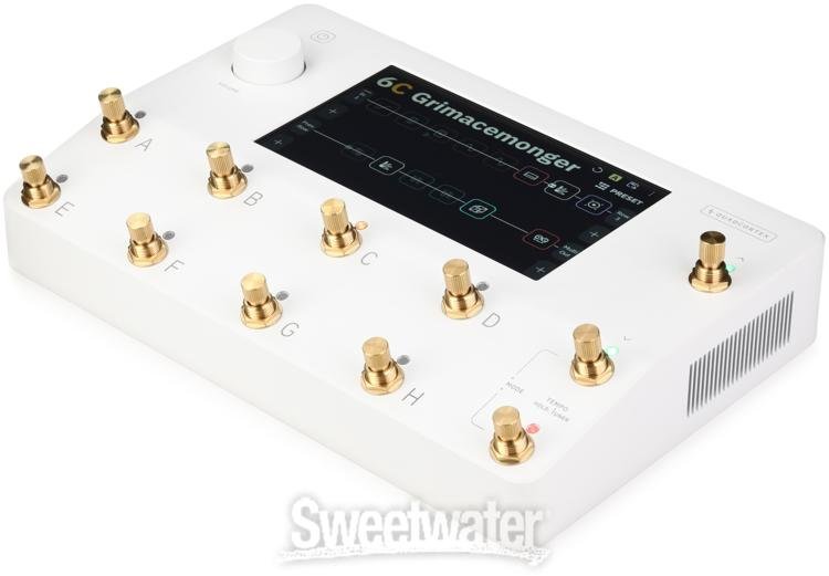 Neural DSP Quad Cortex Quad-Core Digital Effects Modeler and Profiling Floorboard - White and Gold, Sweetwater Exclusive