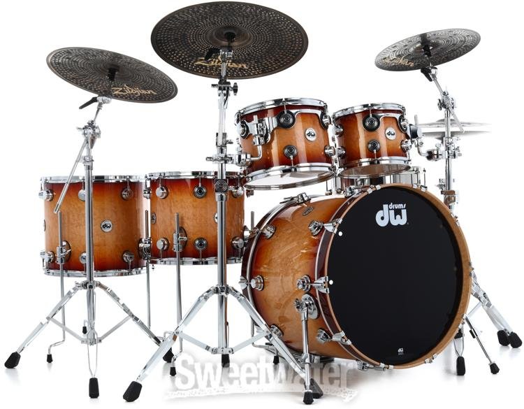 ローステッドカーリーメイプル ドロップトップ 580 x 180 x 6.4 DW Collector's Series Exotic 5-piece Maple Shell Pack - Rich