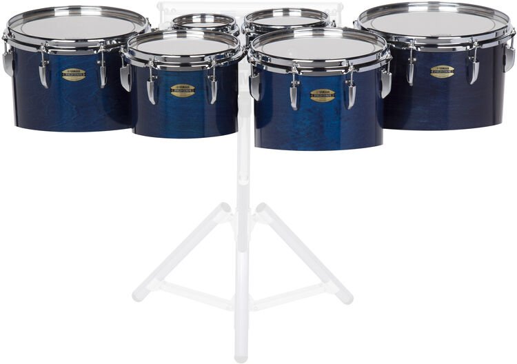 Yamaha MQ8300 FieldCorps Series Marching MultiToms Large SUMO Sextet, Blue Forest Sweetwater