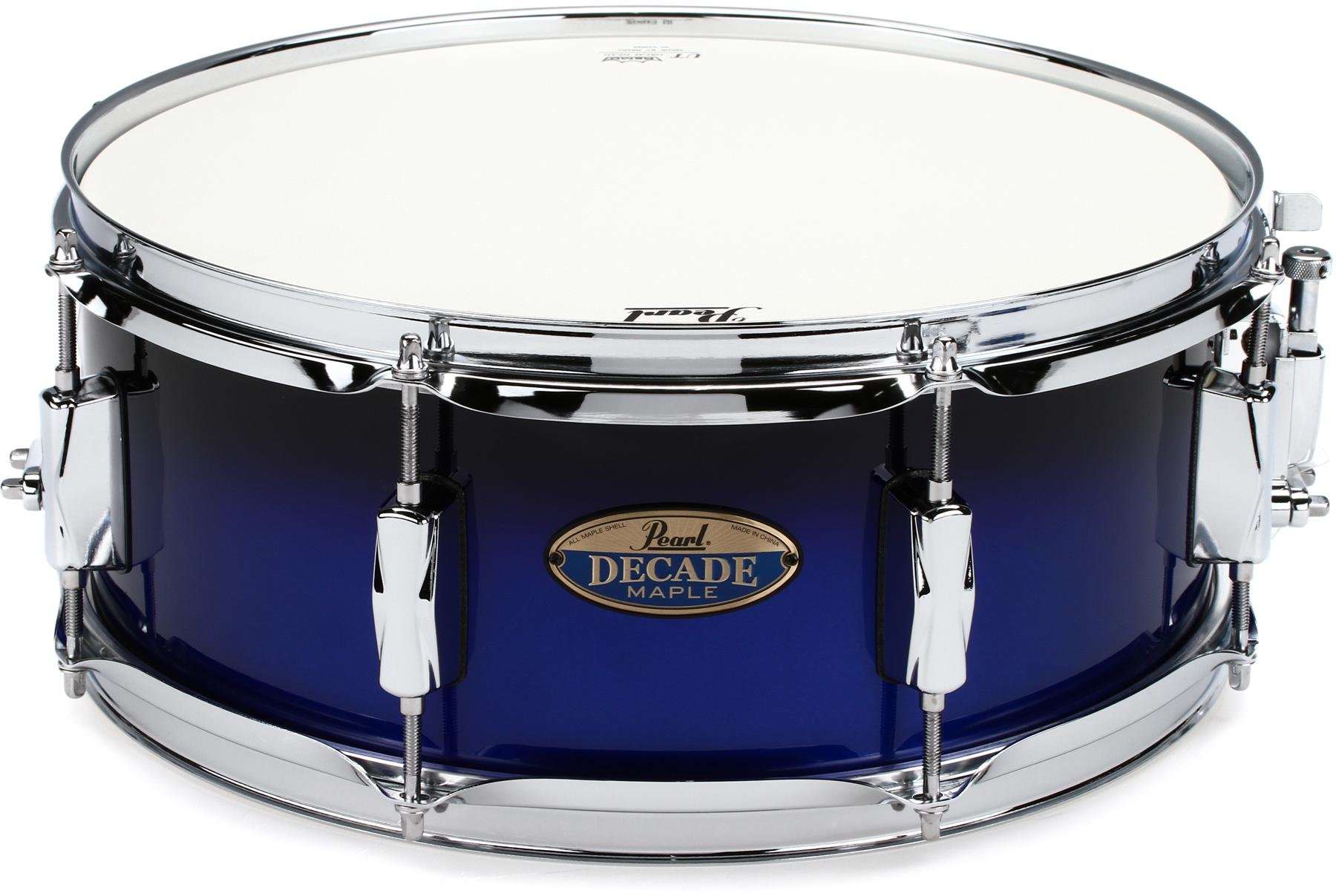 Pearl Decade Maple Snare Drum 14 X 5 5 Inch Gloss Kobalt Fade Lacquer Sweetwater