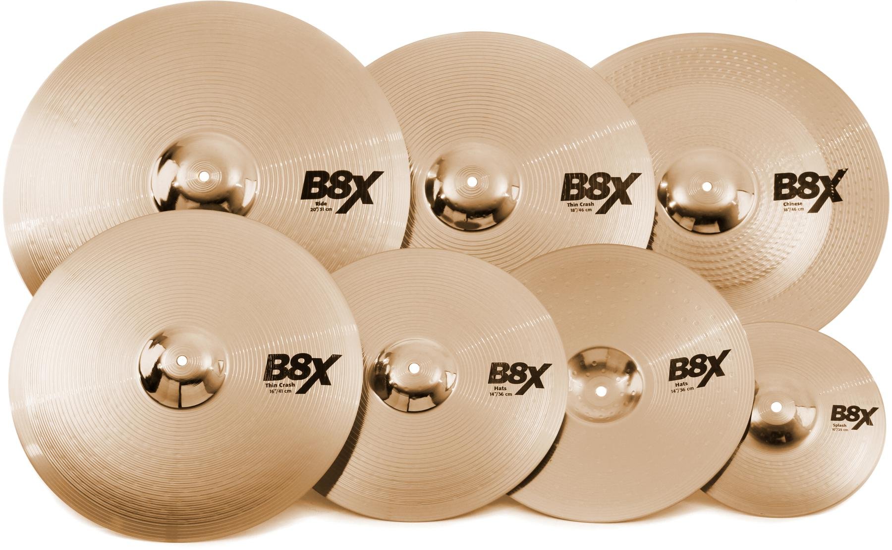 Sabian B8X Complete Cymbal Set - 10/14/16/18/18/20 inch | Sweetwater