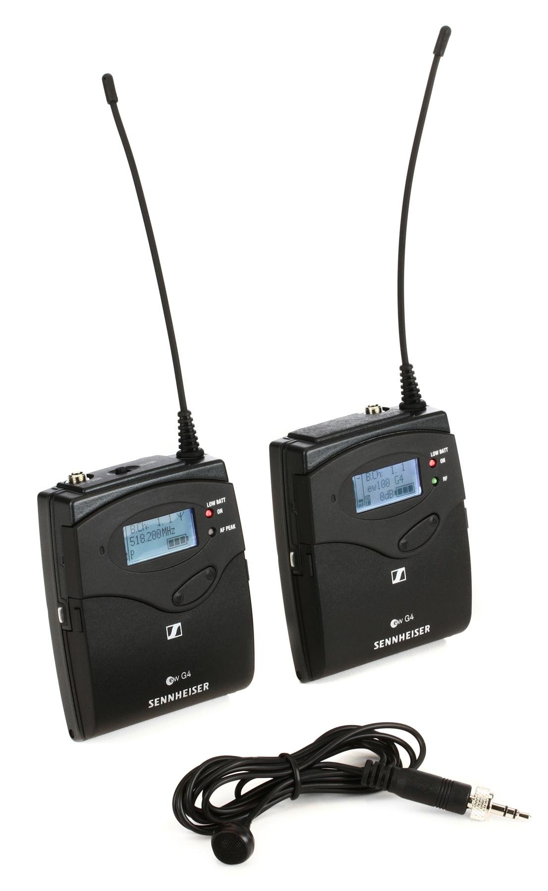 Sennheiser EW 122P G4 Portable Wireless Lavalier Microphone System 
