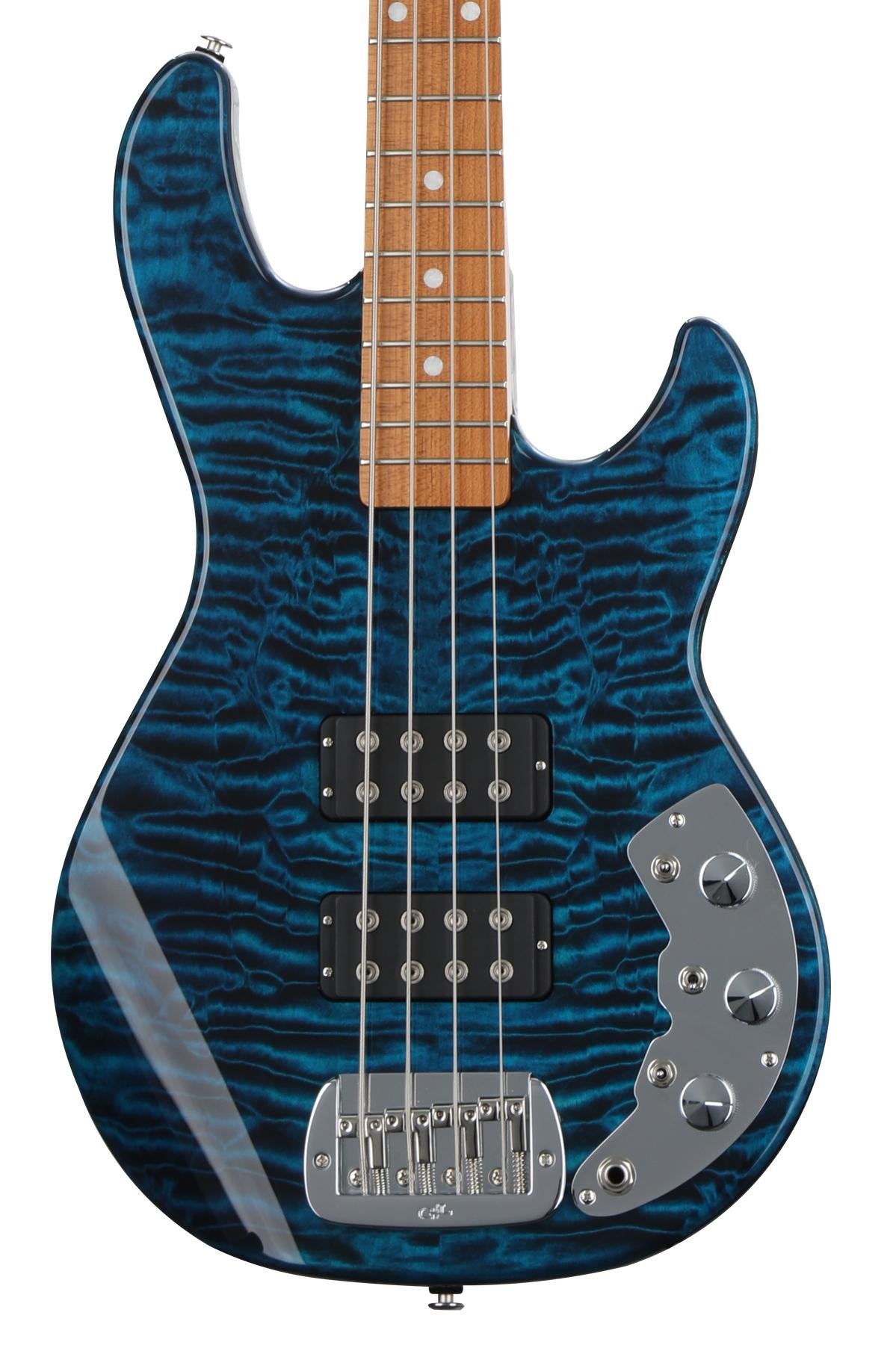 G L Custom Shop L 00 Bass Guitar Peacock Blue Sweetwater