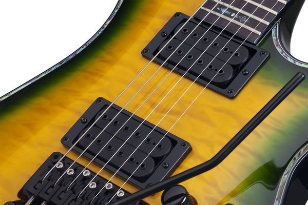 Schecter Hellraiser C-1 Floyd Rose Passive - Dragon Burst