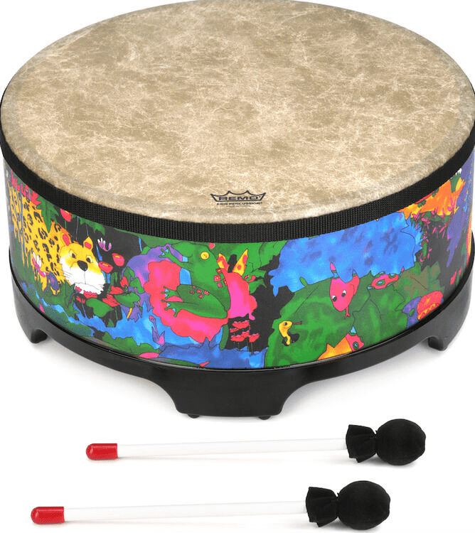  Remo Paddle Drums 8, 10, 12 & 14 Set W/ 4 Balls : Toys & Games