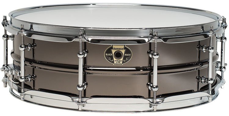 Ludwig Black Magic Snare Drum - 5.5 x 14 inch - Chrome Hardware 