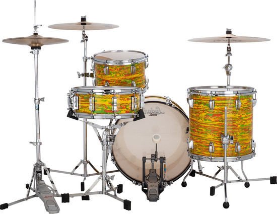 Ludwig Classic Maple Downbeat 3-piece Shell Pack - Citrus Mod