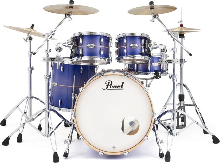 Pearl Professional Maple 4-piece Shell Pack - Royal Blue Burst Stripe