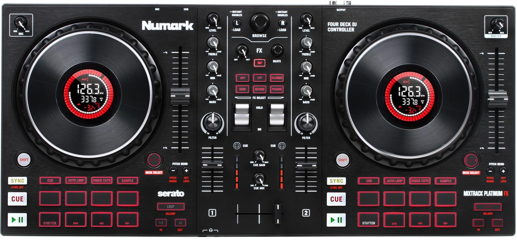 Numark Mixtrack Platinum Fx 4 Channel Serato Dj Lite Controller Sweetwater