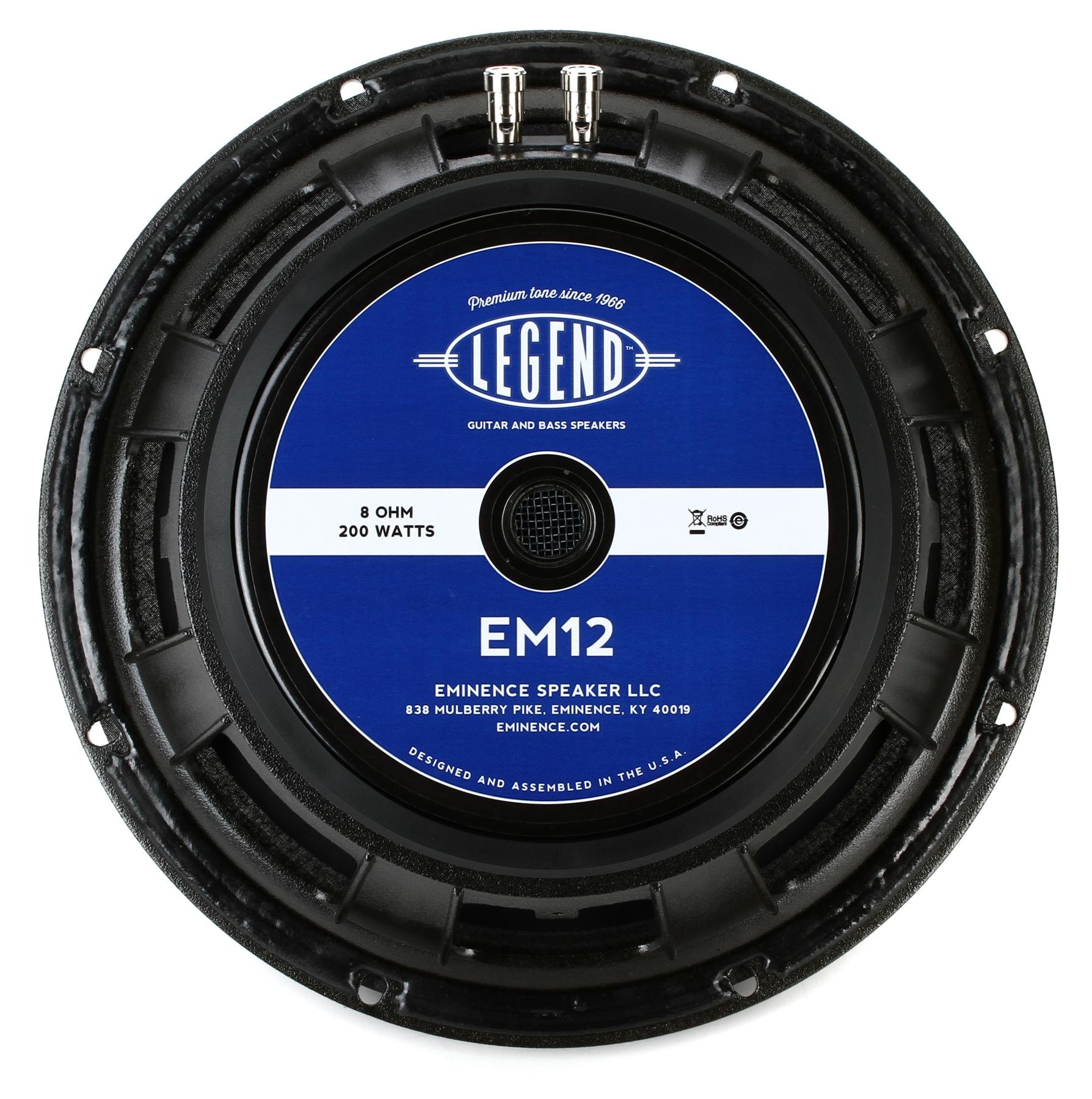 Eminence Legend EM12 12 inch 200-watt Replacement Speaker - 8 Ohm 