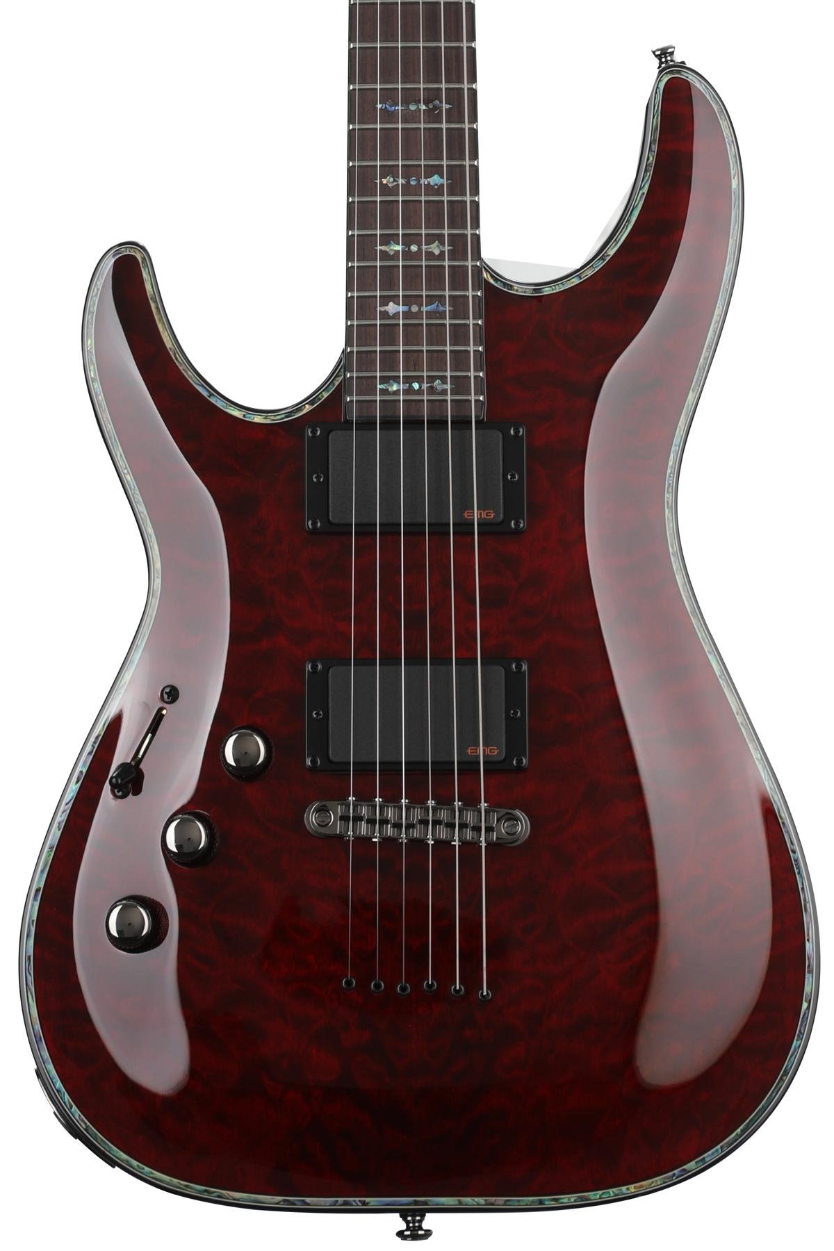 Schecter Hellraiser C 1 Left Handed Black Cherry Sweetwater