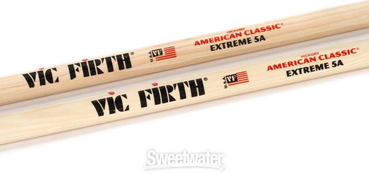 Vic Firth American Classic Drumsticks - Extreme 5A - Wood Tip