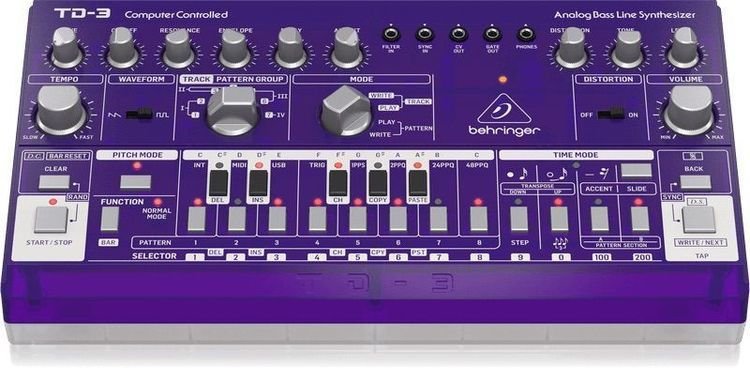 Behringer TD-3-GP Analog Bass Line Synthesizer - Purple | Sweetwater