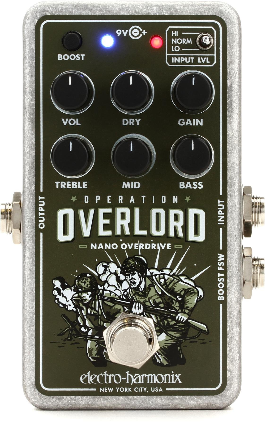 Electro Harmonix Nano Operation Overlord Allied Overdrive Pedal Sweetwater