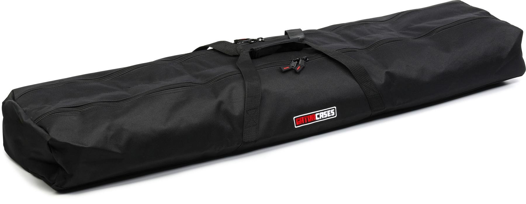 Gator Cases Dual Compartment Stand Carry Bag with 50 Interior; Holds Speaker Microphone or Lighting Stands GPA-SPKSTDBG-50DLX