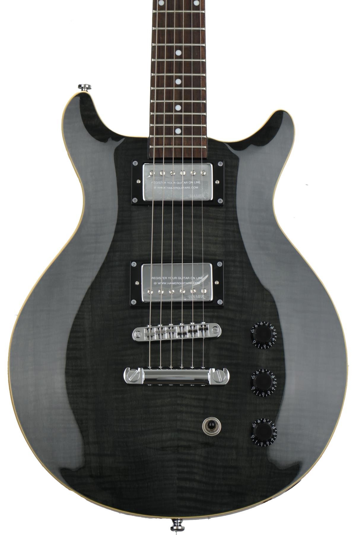 Hamer Guitars The Archtop Transparent Black/Rosewood