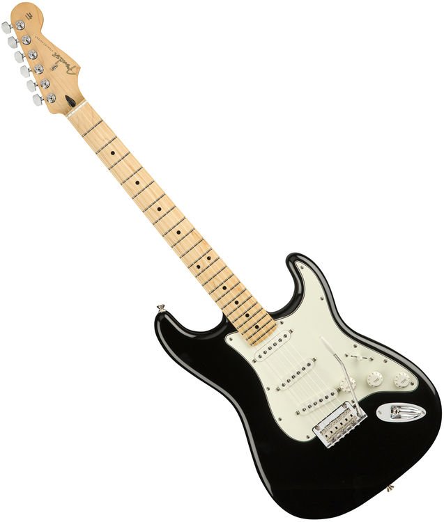 fender player stratocaster black maple neck