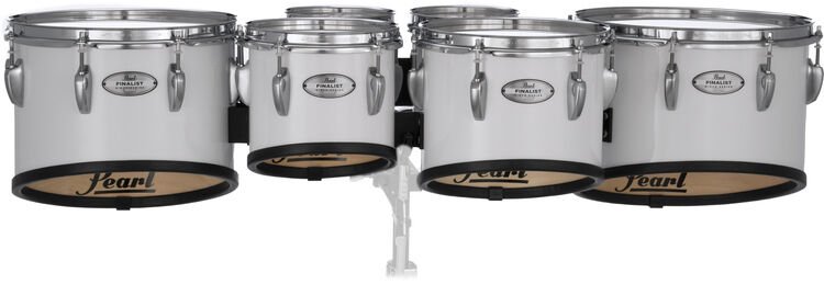 Pearl Finalist Marching Tenor Drums - 6/6/8/10/12/13-inch, Pure White