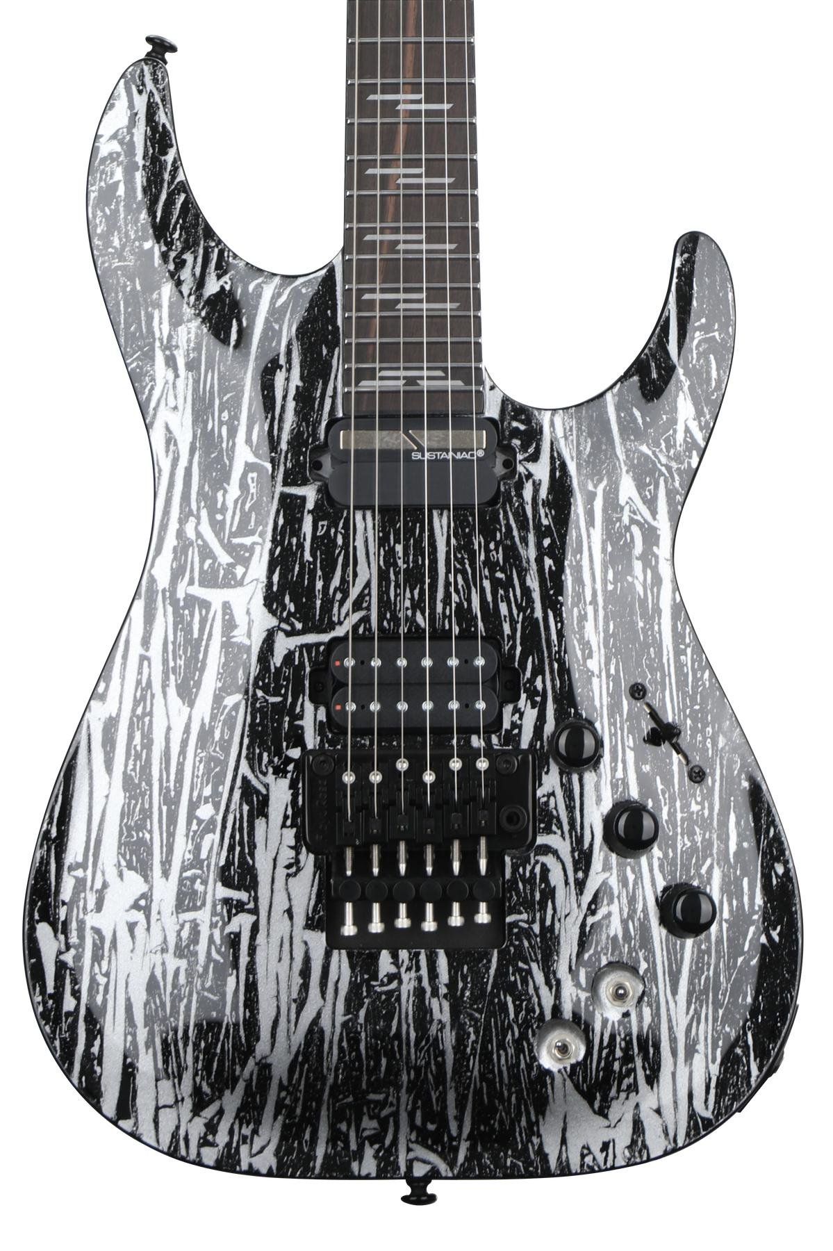 Schecter 1476 C-1 FR S Silver Mountain Guitar Ebony Fretboard Blood Moon