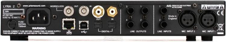 Prism Sound Lyra 2 2 x 4 USB Audio Interface | Sweetwater