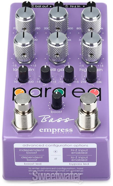 Empress Effects Bass ParaEQ Parametric Equalizer and Boost Pedal