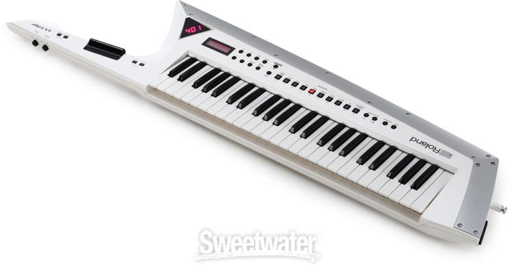 Roland AX-Edge 49-key Keytar Synthesizer - White | Sweetwater