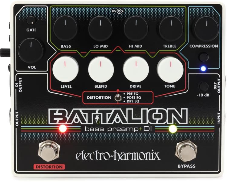 Electro-Harmonix Battalion Bass Preamp and DI Pedal | Sweetwater