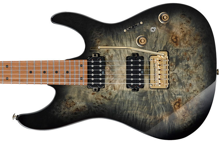 Ibanez Premium AZ242PBG Electric Guitar - Charcoal Black Burst