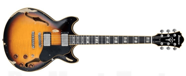 Ibanez Artstar Vintage AMV100FMD - Yellow Sunburst Low Gloss